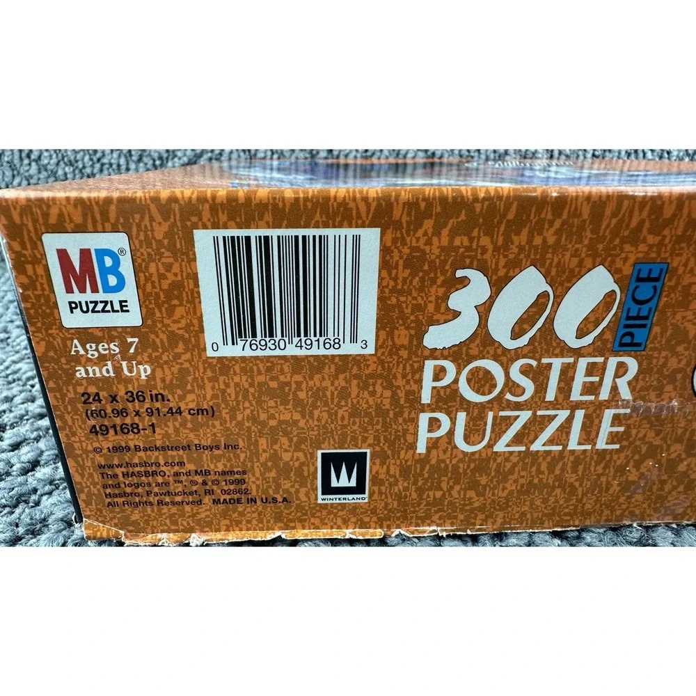 Backstreet Boys Millennium Jumbo 300 Piece Poster Size Puzzle Boy Band Complete‎